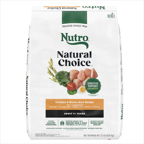 Nutro Natural Choice Adult Farm-Raised Chicken & Brown Rice Dry Dog Food
