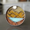 Messy Mutts Mountain Scene 8 Silicone Therapeutic Dog Lick Bowl-Interactive Dog Feeder