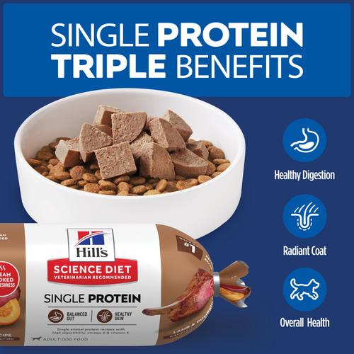 Hill's Science Diet Adult Single Protein Lamb & Pumpkin Recipe Fresh Dog Food Roll