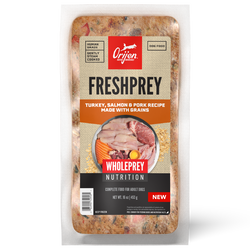 ORIJEN FreshPrey Turkey, Salmon & Pork Recipe With Grains for