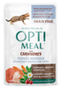 Optimeal® Tender Morsels With Real Shrimp & Salmon Cuts In Savory Sauce For Adult Cats