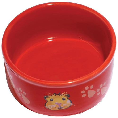 KAYTEE PAW-PRINT PETWARE BOWL GUINEA PIG (4.25 IN, ASSORTED)