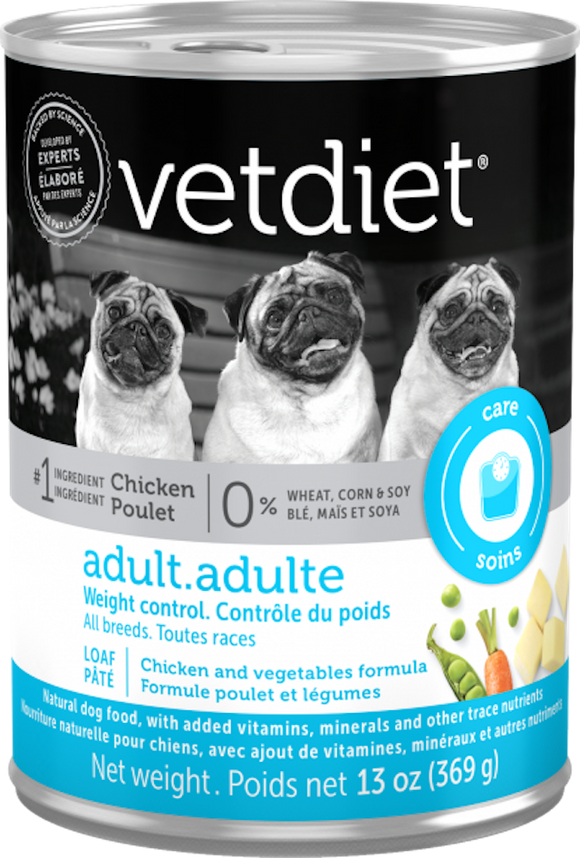 Vetdiet® Adult Weight Control Chicken & Vegetables Formula Dog Food