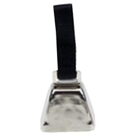 Dog Cow Bell, Nickel-Plated, Small