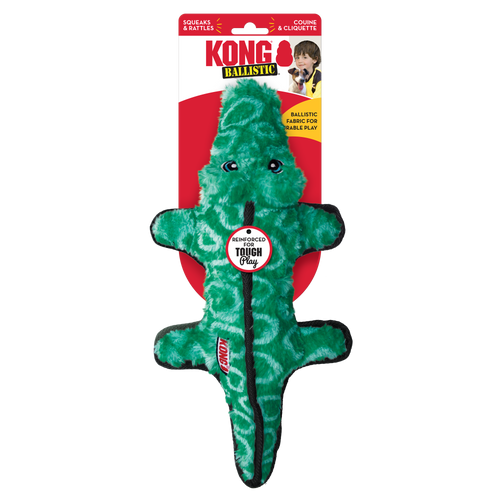 KONG Ballistic Alligator Dog Toy (Medium/Large)