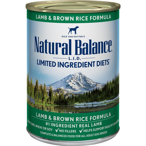 Natural Balance L.I.D. Limited Ingredient Diets Lamb and Brown Rice Formula Canned Dog Food Hilton NY Pet Friendly Pickup Delivery