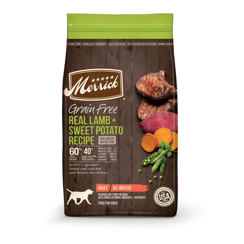 Merrick Grain Free Real Lamb and Sweet Potato Recipe Dry Dog Food Hilton NY Pet Friendly Pickup Delivery