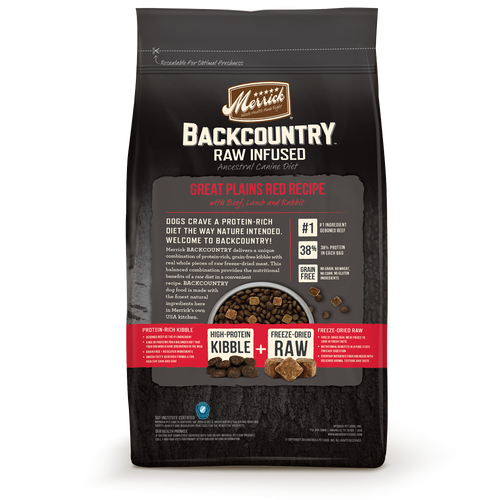 Merrick Backcountry Raw Infused Grain Free Great Plains Red Recipe Dry Dog Food