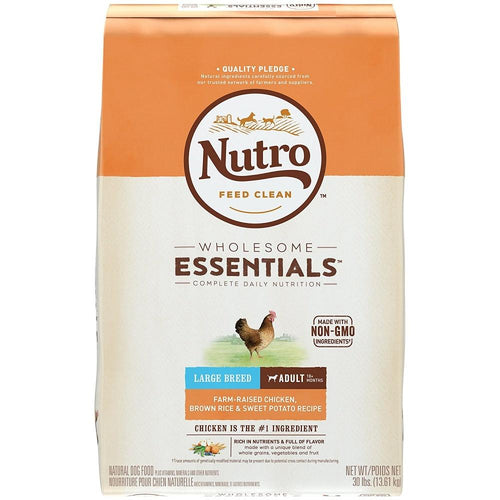 Nutro Wholesome Essentials Large Breed Adult Farm Raised Chicken Brown Rice Sweet Potato Dry Dog Food Hilton NY Pet Friendly Pickup Delivery