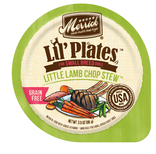 Merrick Lil Plates Adult Small Breed Grain Free Little Lamb Chop Stew Canned Dog Food Hilton NY Pet Friendly Pickup Delivery