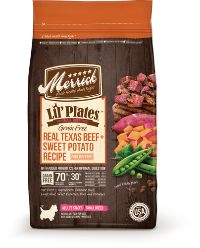 Merrick Lil Plates Small Breed Grain Free Real Beef and Sweet Potato Dry Dog Food Hilton NY Pet Friendly Pickup Delivery