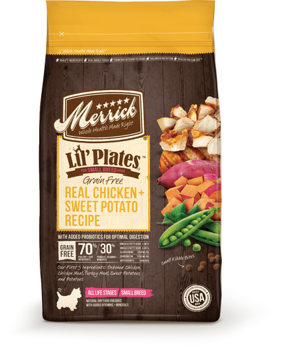 Merrick Lil Plates Small Breed Grain Free Real Chicken and Sweet Potato Dry Dog Food Hilton NY Pet Friendly Pickup Delivery