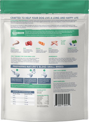 Dr. Marty Nature's Blend Small Breed Freeze Dried Raw Dog Food