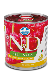 Farmina N&D Quinoa Skin & Coat Quail & Coconut Wet Dog Food