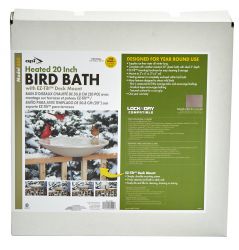 API Deck-Mounted Heated Bird Bath