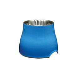 Dogit Elevated Dog Dish-Blue, Small