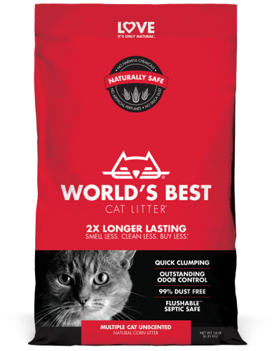 World's Best Multiple Cat Clumping Formula Cat Litter