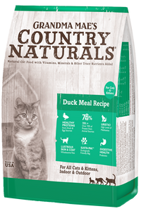 Grandma Mae's Country Naturals Duck Meal Recipe for Cats & Kittens