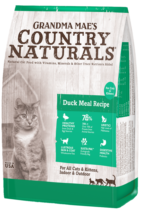 Grandma Mae's Country Naturals Duck Meal Recipe for Cats & Kittens