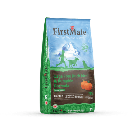 FirstMate Pet Foods Cage Free Duck Meal & Pumpkin Formula