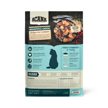 ACANA Bountiful Catch Salmon Catfish and Herring Dry Cat Food