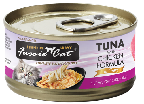 Fussie Cat Tuna with Chicken Formula in Gravy Cat Food