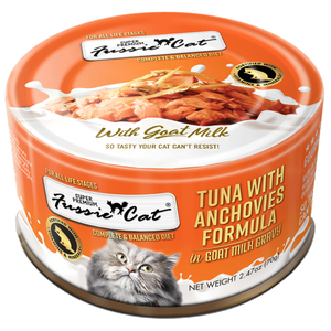 Fussie Cat Tuna with Anchovies Formula in Goat Milk Gravy Canned Food