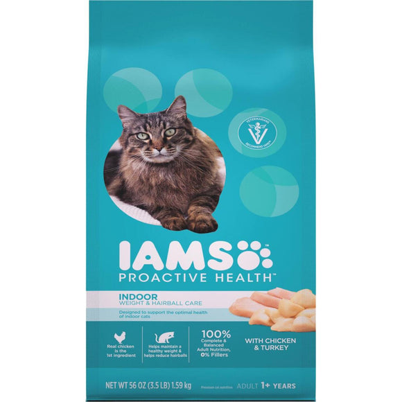 Iams Proactive Health Weight & Hairball Care 3.5 Lb. Chicken & Turkey Flavor Adult Cat Food