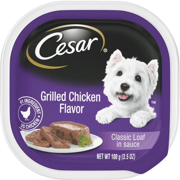 Cesar Classic Loaf Grilled Chicken Adult Wet Dog Food, 3.5 Oz.