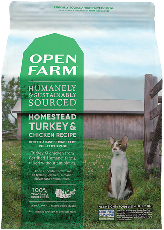Open Farm Homestead Turkey & Chicken Dry Cat Food