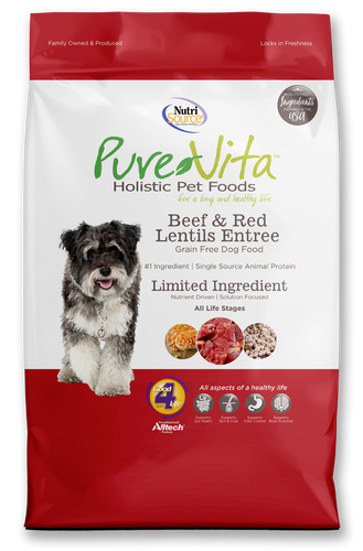 NutriSource® PureVita™ Limited Ingredient Beef & Red Lentils Entrée Dog Food