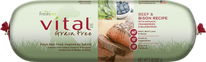Vital® Grain Free Beef & Bison Dog Food Recipe With Spinach, Cranberries & Blueberries