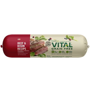 VITAL® Freshpet Grain Free Beef & Bison Recipe with Spinach, Cranberries & Blueberries