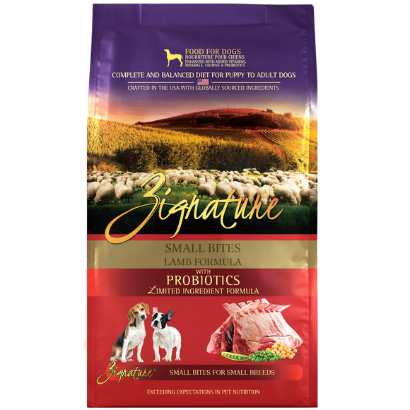 Zignature Small Bites Lamb Formula Dry Dog Food