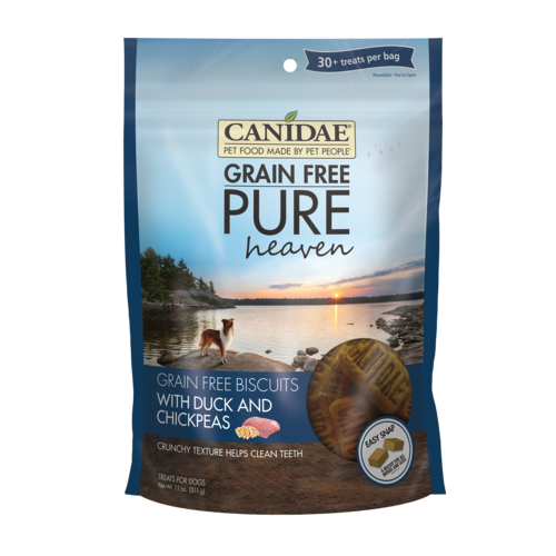 Canidae PURE Grain Free Dog Treats, Duck and Chickpeas