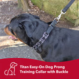 Coastal Pet Titan Easy-On Dog Prong Training Collar with Buckle (3.0 MM X 18")