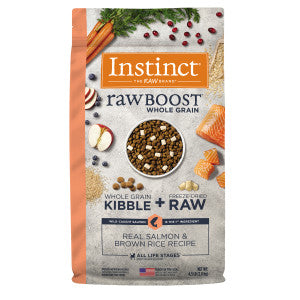Instinct Dog Food Raw Boost Whole Grain Real Salmon & Brown Rice Recipe Dry Dog Food