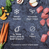 Instinct Raw Frozen Bites Grass-Fed Lamb Recipe Dog Food (5.4 lb)
