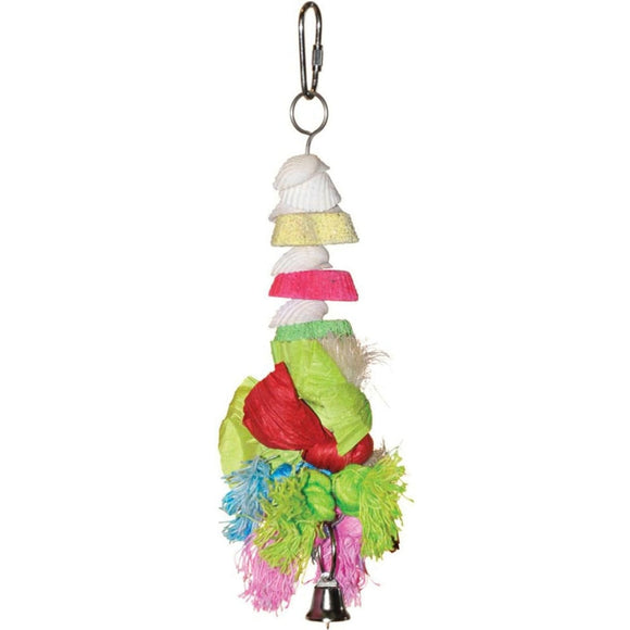 TROPICAL TEASERS COOKIES AND KNOTS BIRD TOY (1.5 X 7.5 INCH)